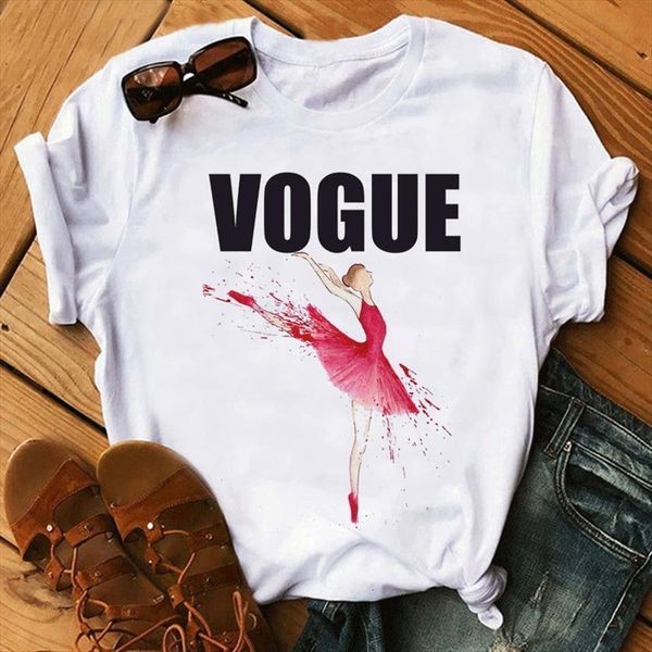 vogue ballet elegant dance women t shirt short sleeve cartoon white female clothes print aesthetic graphic tees girl
vogue ballet elegant dance women t shirt short sleeve cartoon white female clothes print aesthetic graphic tees girl