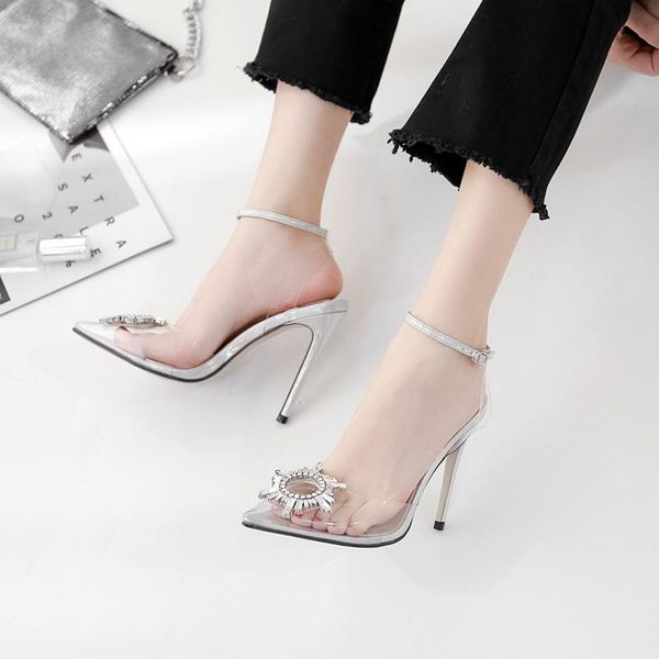 dress shoes 2021 women spring summer transparent sandals slingbacks high heels pointed toe crystal pumps wedding party, Black
dress shoes 2021 women spring summer transparent sandals slingbacks high heels pointed toe crystal pumps wedding party, Black