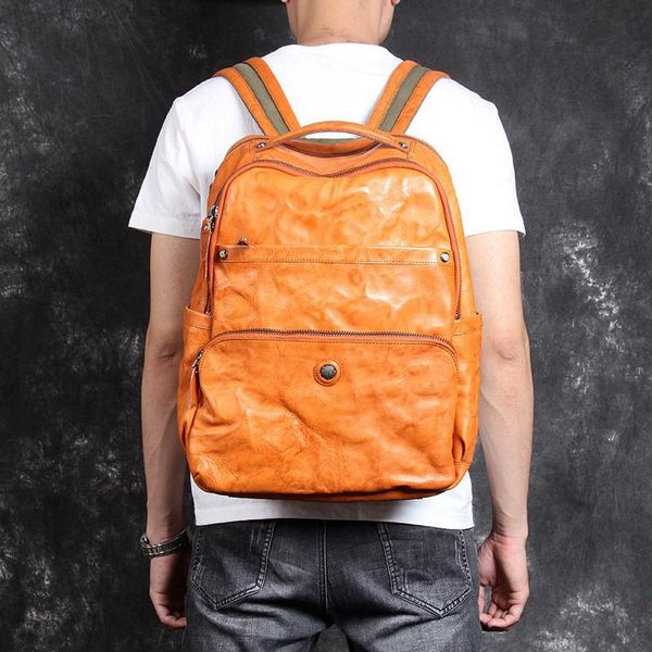 backpack men's casual simple genuine leather shoulder bag head layer cowhide retro large capacity travel computer
backpack men's casual simple genuine leather shoulder bag head layer cowhide retro large capacity travel computer