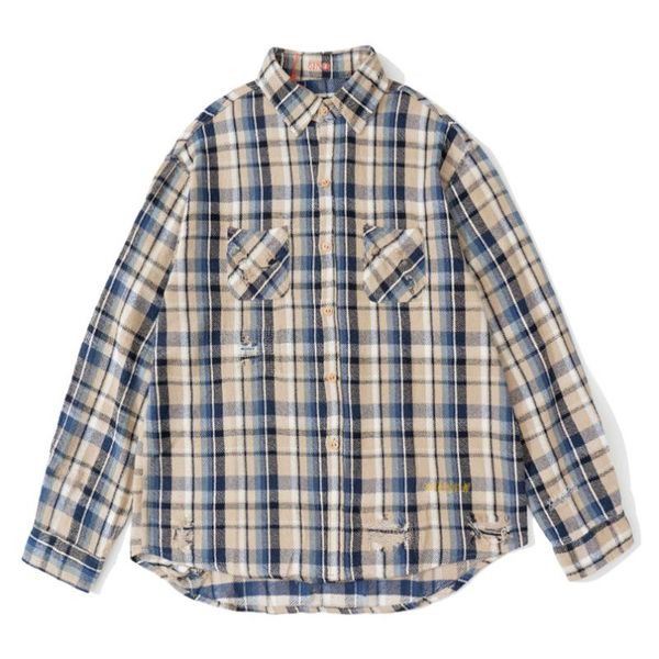 men's casual shirts 2021 embroidery vujade heavy industry damaged rotten hole plaid blouse men women 1:1 flannel shirt, White;black
men's casual shirts 2021 embroidery vujade heavy industry damaged rotten hole plaid blouse men women 1:1 flannel shirt, White;black