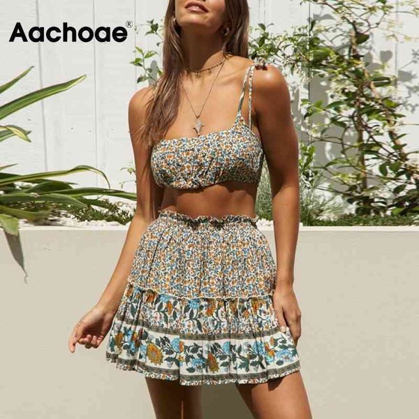 summer beach style 2 piece set women floral print camisole and ruffles mini skirt outfits bohemian holiday sets 210413, White
summer beach style 2 piece set women floral print camisole and ruffles mini skirt outfits bohemian holiday sets 210413, White