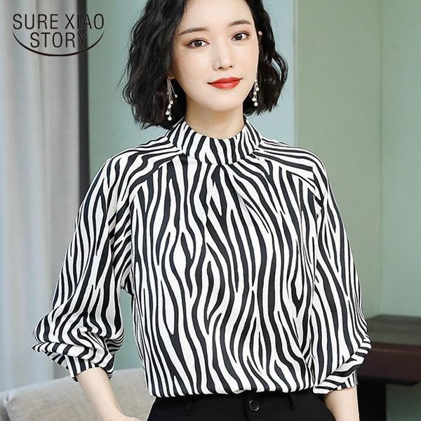women's blouses & shirts women spring 2021 fashion chiffon clothing striped printed shirt long-sleeved female slim blouse 2375 50, White
women's blouses & shirts women spring 2021 fashion chiffon clothing striped printed shirt long-sleeved female slim blouse 2375 50, White