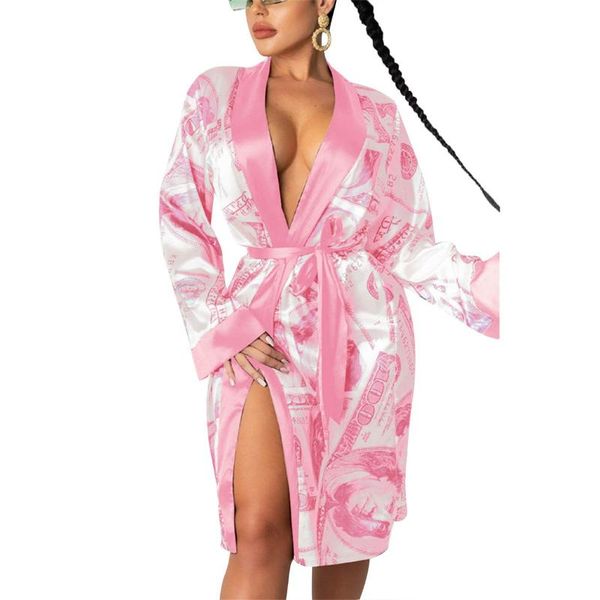 women's sleepwear beautiful money moving satin robe lounge wear autumn womens out printed wrap long maxi dress party club outfits, Black;red
women's sleepwear beautiful money moving satin robe lounge wear autumn womens out printed wrap long maxi dress party club outfits, Black;red