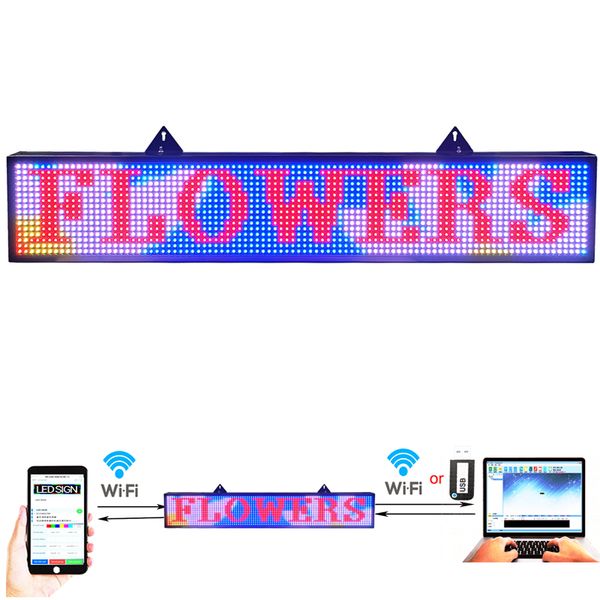 ph10 mm led sign 52 x 8 inch scrolling message board rgb full color display with smd technology for advertising and business programmable by
ph10 mm led sign 52 x 8 inch scrolling message board rgb full color display with smd technology for advertising and business programmable by