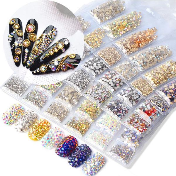6pack rhinestones set flatback glass nail 6size mixed color ab crystal strass 3d charm gems diy art decorations1, Silver;gold
6pack rhinestones set flatback glass nail 6size mixed color ab crystal strass 3d charm gems diy art decorations1, Silver;gold
