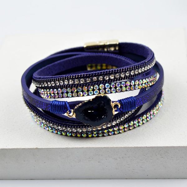 bangle cindy xiang fashion natural stone leather bracelets for women and men crystal cuff bangles long twisted braclets gift, Black
bangle cindy xiang fashion natural stone leather bracelets for women and men crystal cuff bangles long twisted braclets gift, Black