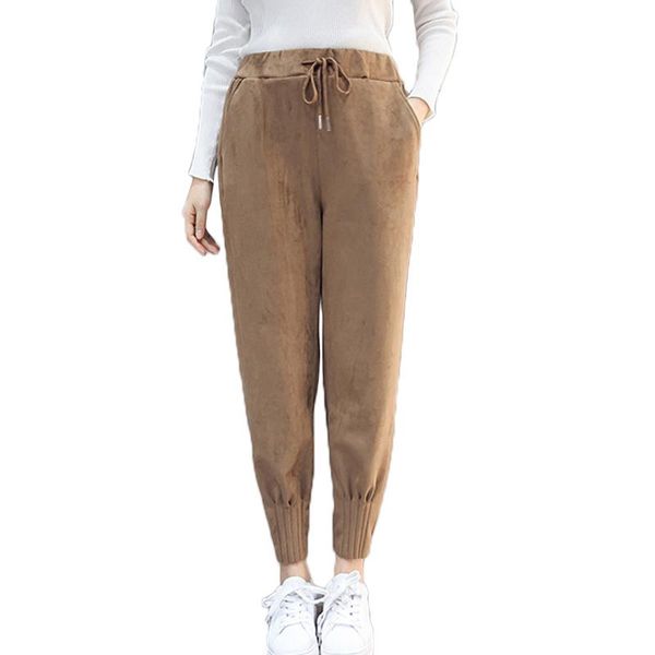 women's pants & capris women leather suede high waist harem sweatpants streetwear casual autumn winter chic black trousers plus size, Black;white
women's pants & capris women leather suede high waist harem sweatpants streetwear casual autumn winter chic black trousers plus size, Black;white