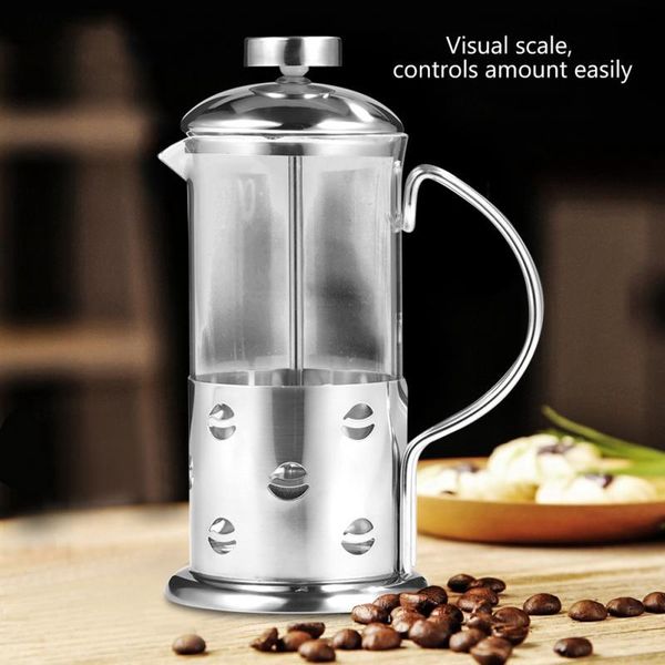 coffee pots stainless steel glass french press cup tea maker cafetiere filter kitchen tool 350ml
coffee pots stainless steel glass french press cup tea maker cafetiere filter kitchen tool 350ml