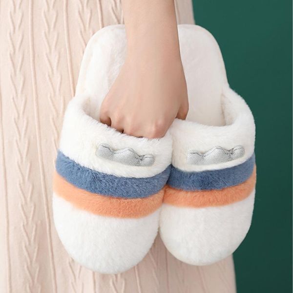 winter stripe house fur slippers women warm flock plush flat shoes non-slip bedroom couples home furry male, Black
winter stripe house fur slippers women warm flock plush flat shoes non-slip bedroom couples home furry male, Black