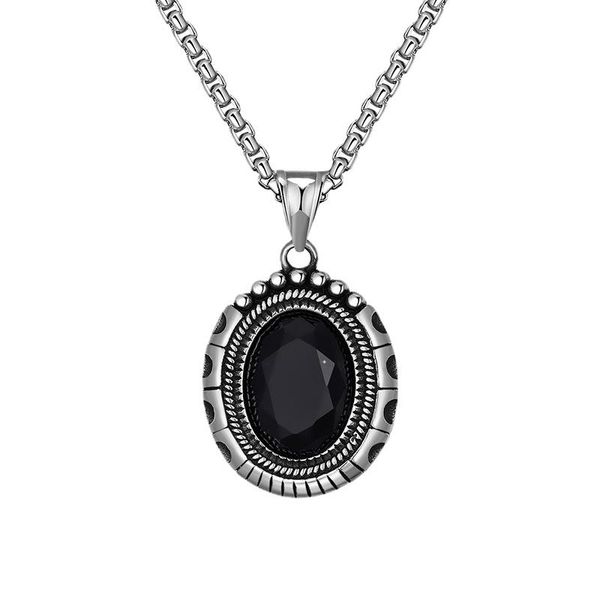 pendant necklaces 2022 hiphop necklace trend gem inlaid oval titanium steel luxury for men women initial charms jewelry, Silver
pendant necklaces 2022 hiphop necklace trend gem inlaid oval titanium steel luxury for men women initial charms jewelry, Silver
