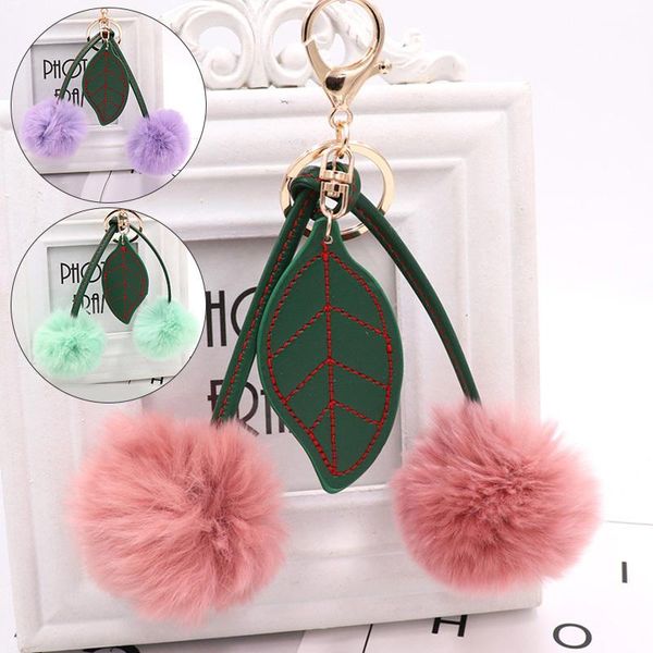 keychains cherry leaf hair ball keychain backpack handbag pendant cute fluffy fur ladies car key chain, Silver
keychains cherry leaf hair ball keychain backpack handbag pendant cute fluffy fur ladies car key chain, Silver
