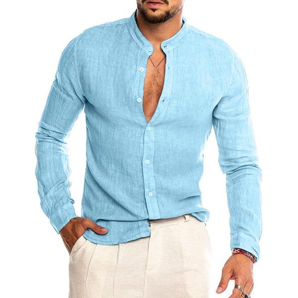 men's casual cotton linen shirt loose spring autumn summer fashion solid color long sleeve buttons handsome male tee shirts, White;black
men's casual cotton linen shirt loose spring autumn summer fashion solid color long sleeve buttons handsome male tee shirts, White;black