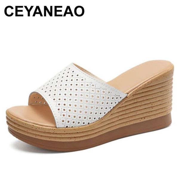 slippers ceyaneao women open toe wedes fashion sneakers cutouts platform wedge high-heeled shoes slides comfortable lady cow leather, Black
slippers ceyaneao women open toe wedes fashion sneakers cutouts platform wedge high-heeled shoes slides comfortable lady cow leather, Black
