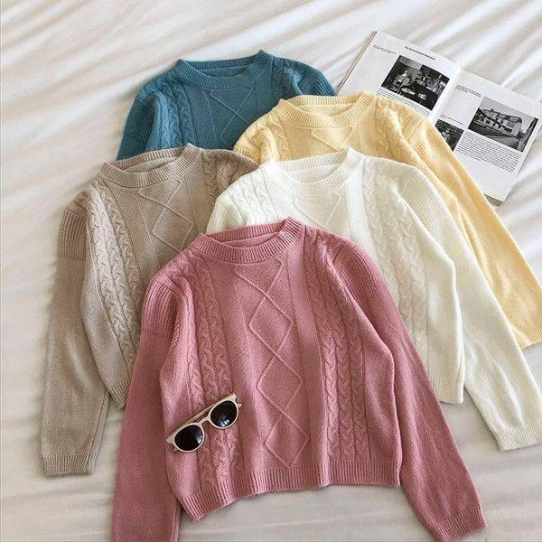 women's sweaters geometric pattern fashion basic hit casual regular 2021 female women long sleeve all match college pullovers, White;black
women's sweaters geometric pattern fashion basic hit casual regular 2021 female women long sleeve all match college pullovers, White;black