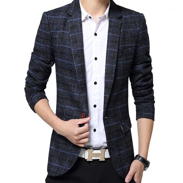 men's suits & blazers jacket 2021 casual suit slim business youth small spring comfortable soft plaid, White;black
men's suits & blazers jacket 2021 casual suit slim business youth small spring comfortable soft plaid, White;black