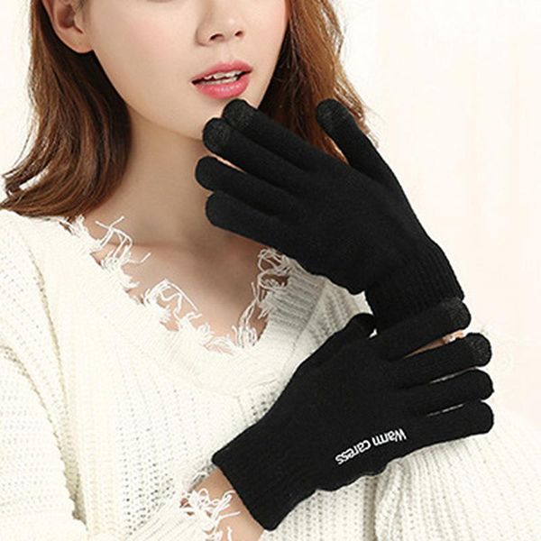 sports gloves winter women knitted touch screen female thicken warm full finger soft stretch knit mittens ladies guantes, Black
sports gloves winter women knitted touch screen female thicken warm full finger soft stretch knit mittens ladies guantes, Black