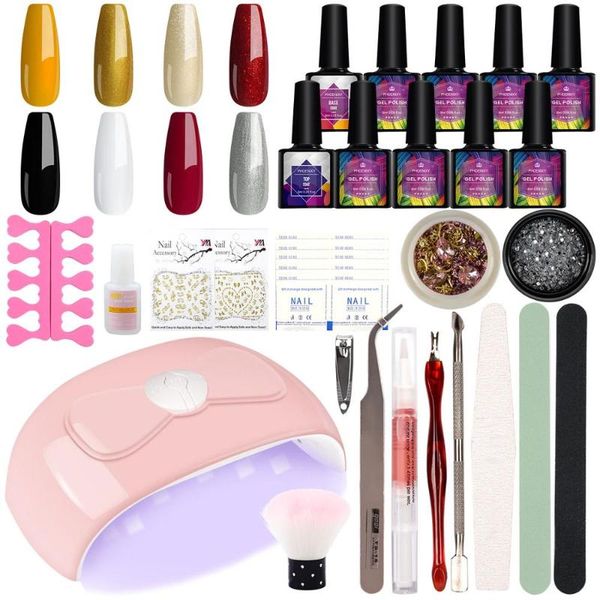 nail art kits phoenixy professional manicure set polish kit with 54w uv led lamp 4/10color gel tool for beginner
nail art kits phoenixy professional manicure set polish kit with 54w uv led lamp 4/10color gel tool for beginner