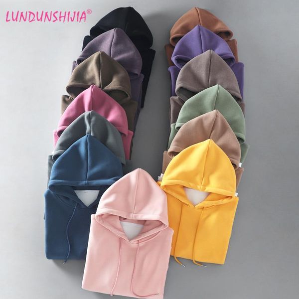 women's hoodies & sweatshirts lundunshijia 2021 autumn fashion cashmere long sleeve harajuku warm pullovers loose hooded sweats, Black
women's hoodies & sweatshirts lundunshijia 2021 autumn fashion cashmere long sleeve harajuku warm pullovers loose hooded sweats, Black