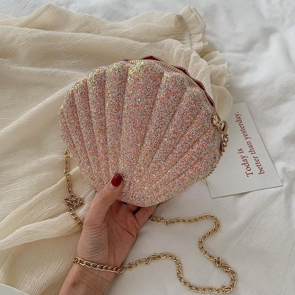 evening bags ladies fashion sequine samll shoulder bag girls' cute crossbody women summer small sequins shell shape chain
evening bags ladies fashion sequine samll shoulder bag girls' cute crossbody women summer small sequins shell shape chain