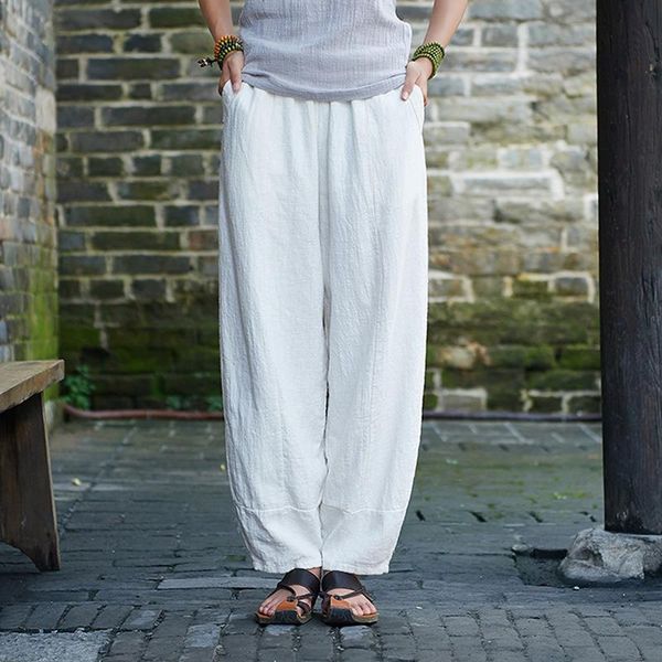 women's pants & capris origoods ramie harem women vintage casual elastic waist loose autumn 2021 original trousers long b219, Black;white
women's pants & capris origoods ramie harem women vintage casual elastic waist loose autumn 2021 original trousers long b219, Black;white