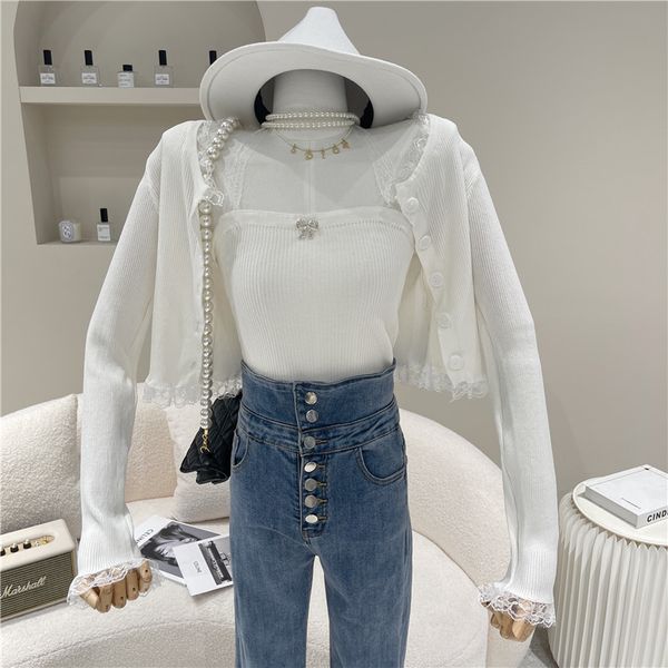 jacket spring female summer 2021 niche fashion design rentals suspend cardigan mesh vest sleeve short thin top, Black;brown
jacket spring female summer 2021 niche fashion design rentals suspend cardigan mesh vest sleeve short thin top, Black;brown