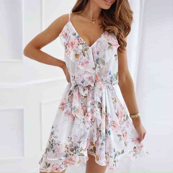 casual dresses women's v neck floral print chiffon dress sleeveless spaghetti strap cascading ruffles mini female vestidos summer, Black;gray
casual dresses women's v neck floral print chiffon dress sleeveless spaghetti strap cascading ruffles mini female vestidos summer, Black;gray