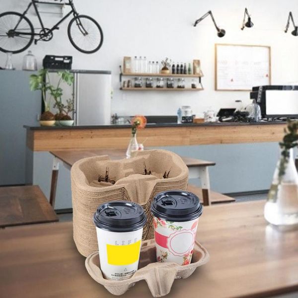 disposable dinnerware 2/4 cup drink carrier biodegradable holder for delivery, coffee shops and takeaway
disposable dinnerware 2/4 cup drink carrier biodegradable holder for delivery, coffee shops and takeaway