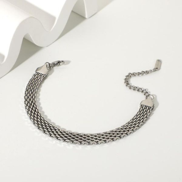 link, chain punk style stainless steel thick 8mm watch belt bracelets for women minimalist statement party jewelry accessories, Black
link, chain punk style stainless steel thick 8mm watch belt bracelets for women minimalist statement party jewelry accessories, Black