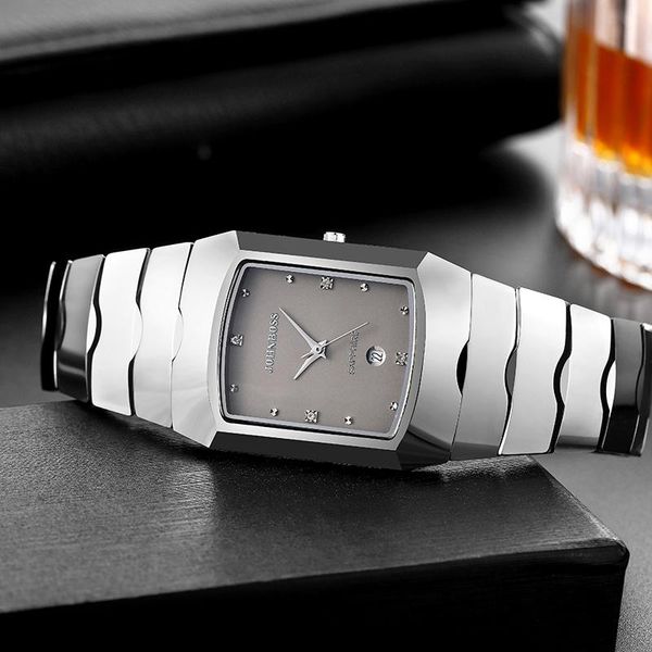 wristwatches john boss business watch all tungsten steel band gray square man waterproof sapphire lovers ultrathin wrist, Slivery;brown
wristwatches john boss business watch all tungsten steel band gray square man waterproof sapphire lovers ultrathin wrist, Slivery;brown