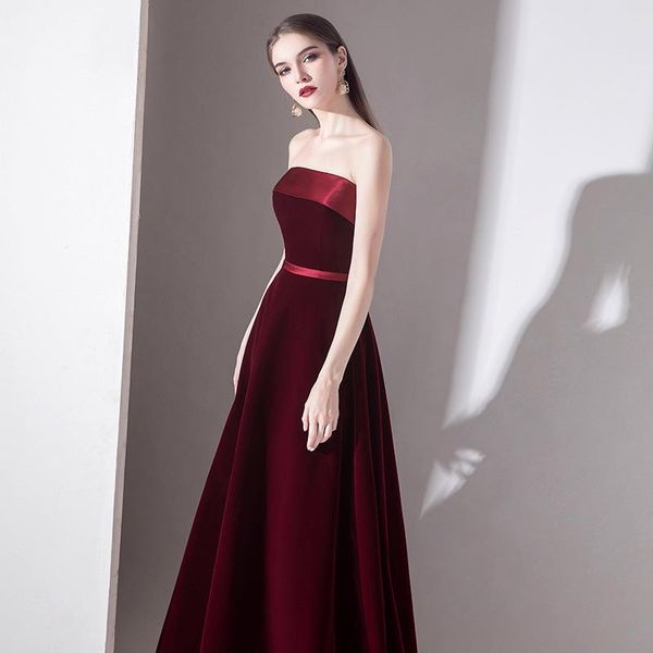 ethnic clothing bride wedding velour strapless dress slim solid banquet gown high waist lace up maxi floor-length vestidos de fasta, Red
ethnic clothing bride wedding velour strapless dress slim solid banquet gown high waist lace up maxi floor-length vestidos de fasta, Red