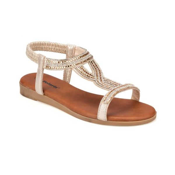 91.311517.z beige women 's sandals polaris, Black