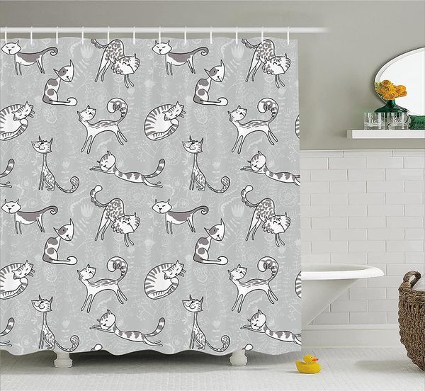 shower curtains grey curtain cute cat figures posing over floral feline kitten kitty cartoon art prints bath for bathroom
shower curtains grey curtain cute cat figures posing over floral feline kitten kitty cartoon art prints bath for bathroom