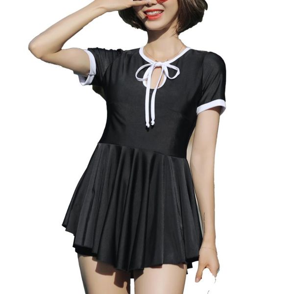 women swimsuit cover up beach swimwear bathing suits summer mini swim dress black one-piece
women swimsuit cover up beach swimwear bathing suits summer mini swim dress black one-piece