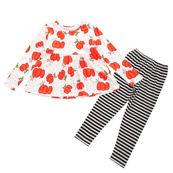 clothing sets 2pcs kids girls clothes set autumn tracksuit pumpkin print long sleeves stripes pants for spring children toddler 1-5 yea, White
clothing sets 2pcs kids girls clothes set autumn tracksuit pumpkin print long sleeves stripes pants for spring children toddler 1-5 yea, White