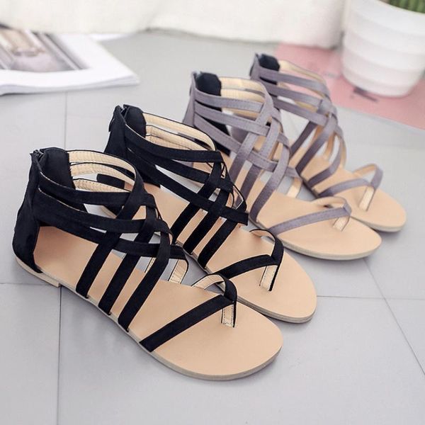 sandals 2021 beach gladiator rome women shoes woman summer bohemia fashion casual flat back zipper ladies sandles sandalias, Black
sandals 2021 beach gladiator rome women shoes woman summer bohemia fashion casual flat back zipper ladies sandles sandalias, Black