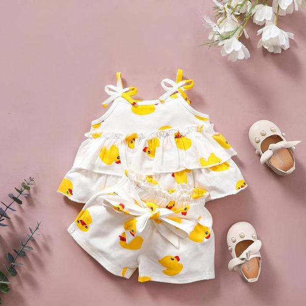 0m-6y toddler baby kids girls sleeveless animal cartoon printed sling layered + shorts set tiered sun-outfits clothing sets, White
0m-6y toddler baby kids girls sleeveless animal cartoon printed sling layered + shorts set tiered sun-outfits clothing sets, White