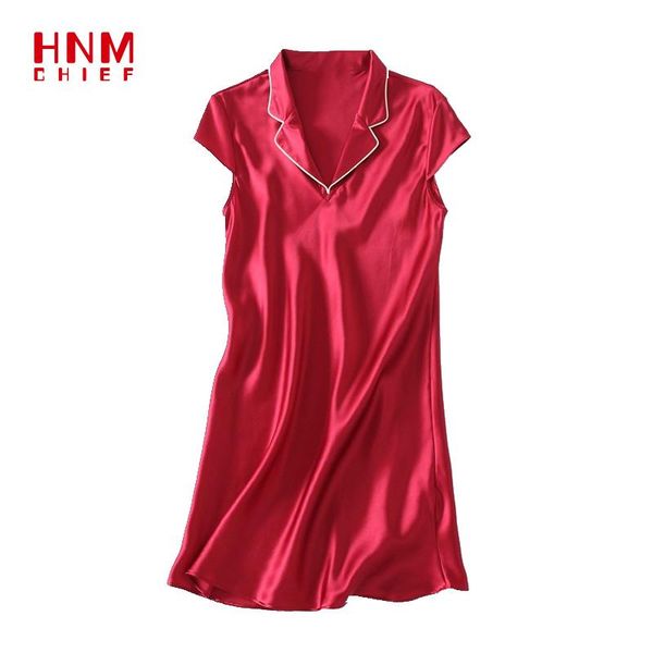 women's sleepwear hnmchief red faux silk satin nightdress summer nightwear female homewear lingerie home dresses for women nightgown, Black;red
women's sleepwear hnmchief red faux silk satin nightdress summer nightwear female homewear lingerie home dresses for women nightgown, Black;red