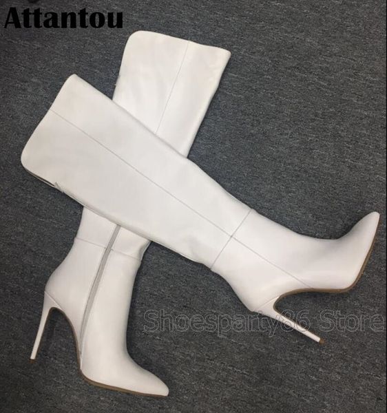 female designer winter shoes leather on the knee thin high heels boot plus size party, Black
female designer winter shoes leather on the knee thin high heels boot plus size party, Black