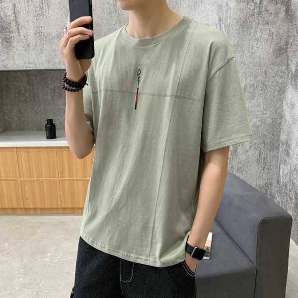 men's t-shirts men pure cotton t-shirt summer korean style slim fit half sleeve solid color round neck plus size m-5xl, White;black
men's t-shirts men pure cotton t-shirt summer korean style slim fit half sleeve solid color round neck plus size m-5xl, White;black