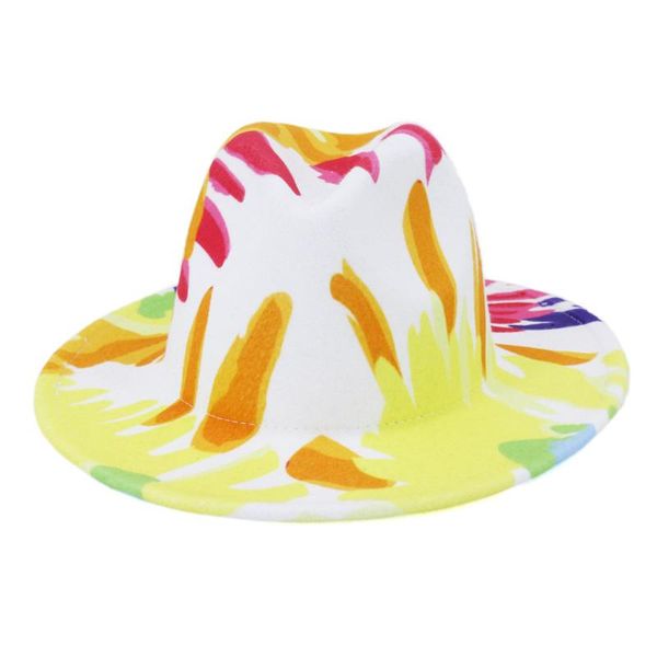 wide brim hats belt tie-dye women's wool hat early spring men femalecolor big-brimmed jazz felt ink painting panama cap, Blue;gray
wide brim hats belt tie-dye women's wool hat early spring men femalecolor big-brimmed jazz felt ink painting panama cap, Blue;gray
