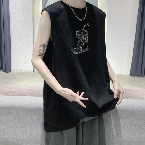men's vests #1518 black white gray blue korean streetwear print men vest summer casual loose jacket sweatshirt sleeveless basic
men's vests #1518 black white gray blue korean streetwear print men vest summer casual loose jacket sweatshirt sleeveless basic