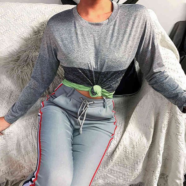 women's blouses & shirts autumn pullover fashionable women color fight long-sleeve shirt round neck loose sports commute all-match ladi, White
women's blouses & shirts autumn pullover fashionable women color fight long-sleeve shirt round neck loose sports commute all-match ladi, White