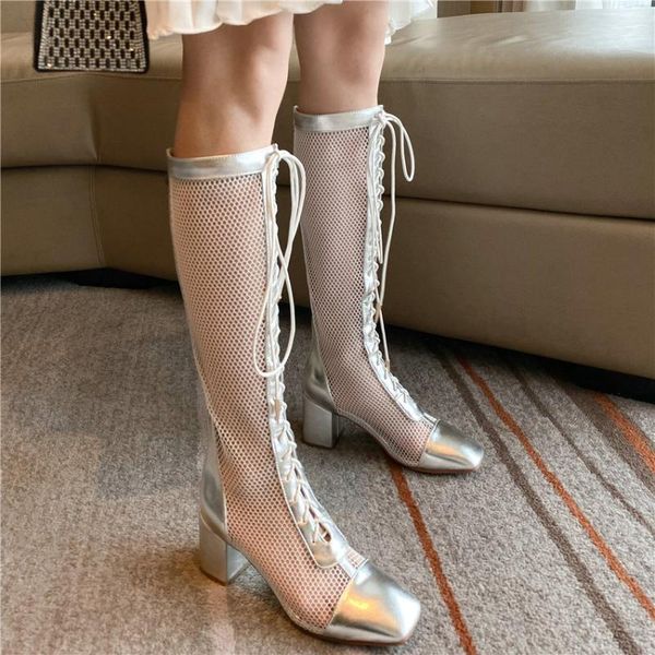 summer pumps shoes women breathable mesh chunky high heels gladiator sandals female lace up strappy wedding party ankle boots, Black
summer pumps shoes women breathable mesh chunky high heels gladiator sandals female lace up strappy wedding party ankle boots, Black