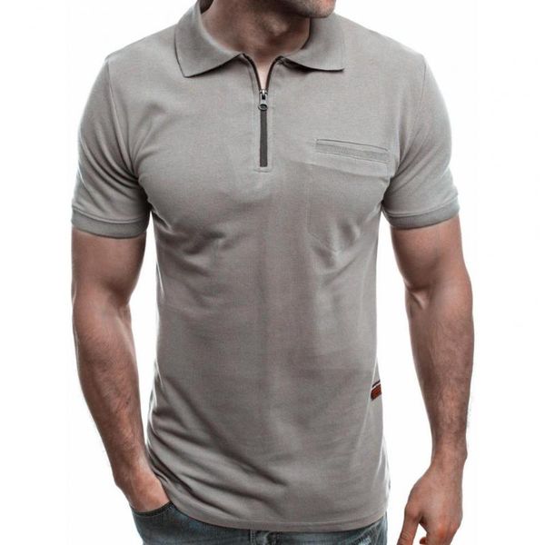 men's t-shirts summer shirt solid color zipper men loose short sleeve lapel t-shirt for party, White;black
men's t-shirts summer shirt solid color zipper men loose short sleeve lapel t-shirt for party, White;black