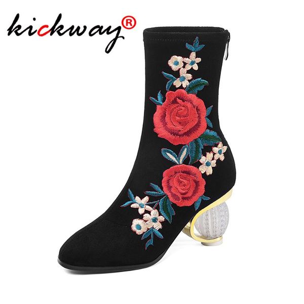 boots 2021 spring autumn ethnic embroidery women strange style clear heels for high heel ankle large size 34-43, Black
boots 2021 spring autumn ethnic embroidery women strange style clear heels for high heel ankle large size 34-43, Black