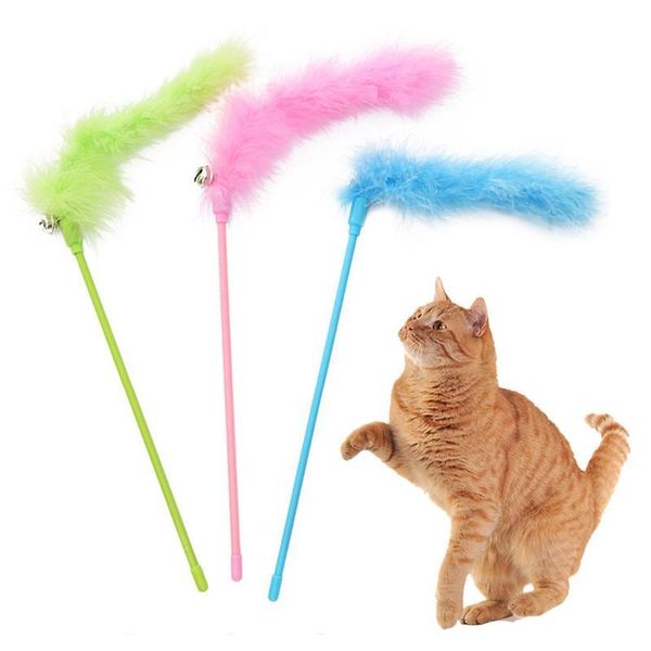 cat toys 3pcs wand toy faux feather kitten teaser stick catcher with bell interactive pet training
cat toys 3pcs wand toy faux feather kitten teaser stick catcher with bell interactive pet training