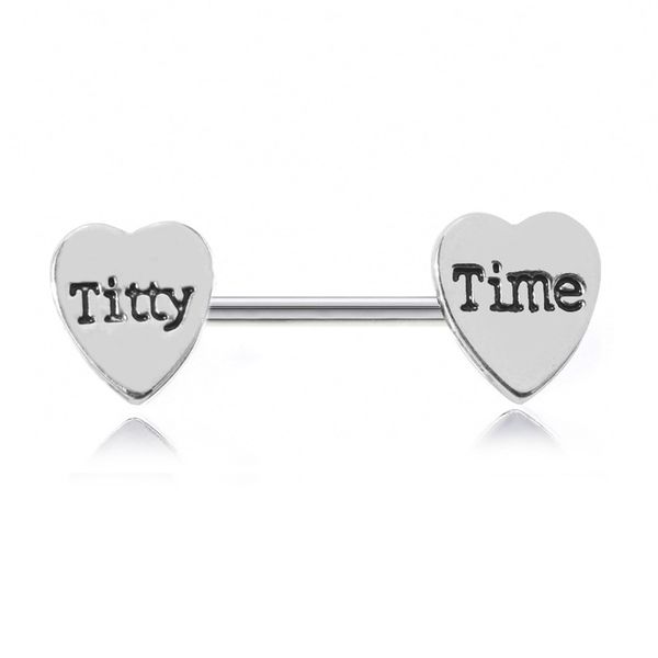 stainless steel nipple rings letter barbell bar heart milk ring for women girl body piercing jewelry, Silver
stainless steel nipple rings letter barbell bar heart milk ring for women girl body piercing jewelry, Silver