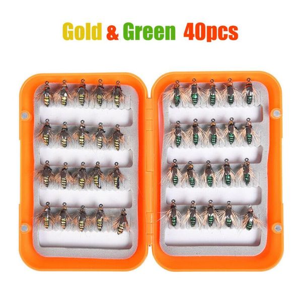 40pcs fishing bait lure hooks dry flies bead fishhook head bass trout lures hook storage case fish tackle box baits iscas accessories
40pcs fishing bait lure hooks dry flies bead fishhook head bass trout lures hook storage case fish tackle box baits iscas accessories