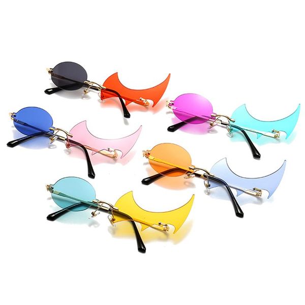 sunglasses fashion rimless round flame shape women vintage retro ocean lens eyewear men framless sun glasses 2021 uv400, White;black
sunglasses fashion rimless round flame shape women vintage retro ocean lens eyewear men framless sun glasses 2021 uv400, White;black