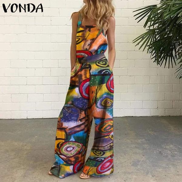 overalls women'rompers floral print wide leg pants 2021 vonda women'summer jumpsuits plus size office ladies playsuits s-5xl women, Black;white
overalls women'rompers floral print wide leg pants 2021 vonda women'summer jumpsuits plus size office ladies playsuits s-5xl women, Black;white